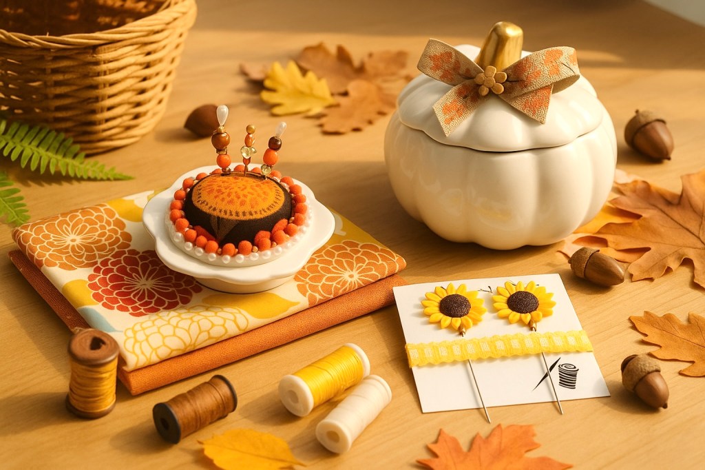 🍂 Fall Sewing Inspiration: Add a Touch of Martha Stewart Charm with Handmade Pincushions &&nbsp;Notions